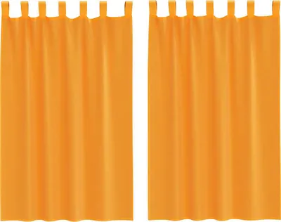 Obrázek produktu pro Voálové záclony s poutky 2 ks oranžové 140x175 cm