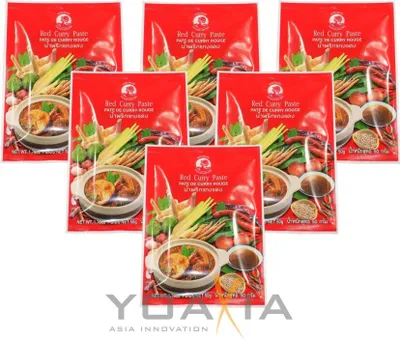 Produktbild von 6er-Pack COCK Rote Currypaste (6x 50g) | Red Curry Paste