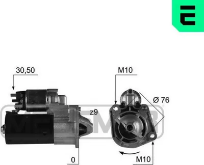 Produktbild von ERA 220412 Starter Anlasser 1,4kW für FORD Focus II Schrägheck (DA, HCP, DP) 12V