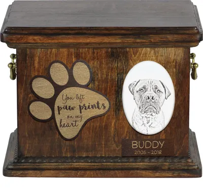 Obrázek produktu pro Bulmastif - popel na popel psa, personalizovaná popel s fotografií, popel s fotografií psa značky Art-Dog