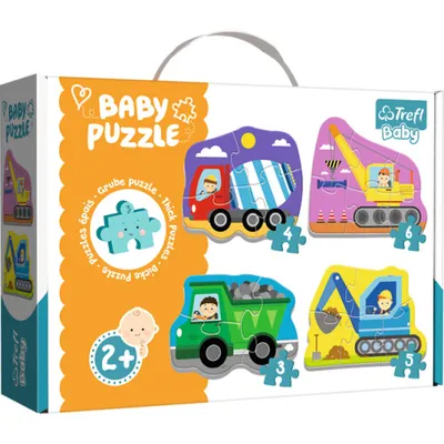 Image de Trefl TREFL Baby puzzle set, Machines