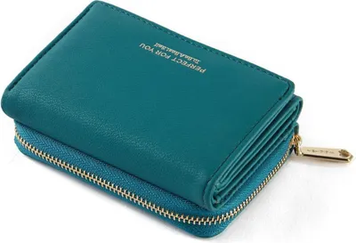 Immagine prodotto di ANYWN portafoglio donna piccolo verde mare in eco chiusura magnetica