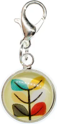 Produktbild von Bunte Blätter Charm Anhänger Bettelarmband Miniblings Pflanze Blatt herbstlich