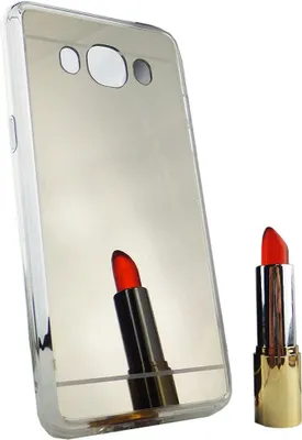 Produktbild von Samsung Galaxy J5 2016 Handy Hülle Spiegel Mirror Soft-Case Schutz-Cover Silber