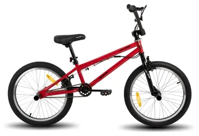 Zdjęcie produktu dla Rower BMX dla dzieci – rower freestyle – koła 51 cm – rotory 360° – 4 pegi – rower dwukołowy – dla dzieci od 12 lat – kolor czerwony