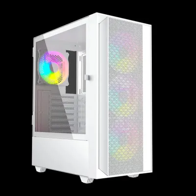 Zdjęcie produktu dla Gembird Fornax 4000, Midi Tower, PC, Czarny, ATX, ITX, Mini-ATX, Szkło, Metal, SPCC, Gaming
