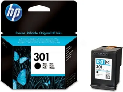 Produktbild von 1x Original HP CH 561 EE / 301 Tintenpatrone schwarz, 190 Seiten, 10,3 Cent pro Seite, Inhalt: 3 ml - ersetzt HP CH561EE / 301 Druckerpatrone