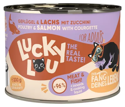 Produktbild von Lucky Lou Lifestage Adult Geflügel & Lachs 6x 200 g