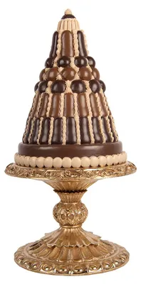 Productafbeelding van Clayre & Eef Decoratiefiguur Taart Ø 24x45 cm Bruin, kunststof