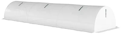 Immagine prodotto di Mini serra a tunnel - Serra in plastica per piante | Colore: Bianco | Dimensioni: 80x300x45 cm