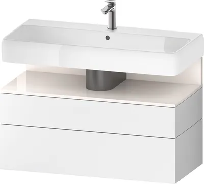 Produktbild von DURAVIT QA4395022180010 QAT WTU WH Ek. 990x470x590 Wß Mt. H3H