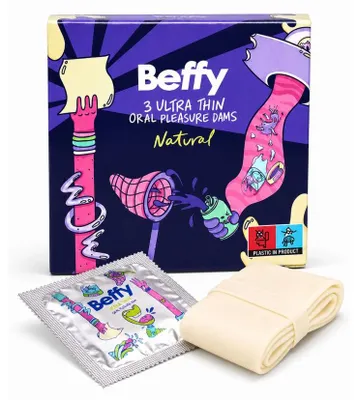 Produktbild von Beffy - Lecktuch Natural - 3 Stück