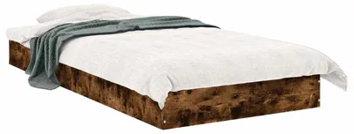 Obrázek produktu pro Rám postele vidaXL, barva dubového dřeva, rozměry 80 x 200 cm, materiál: dřevovláknitá deska