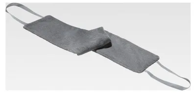 Produktbild von Waschgurt, Rückenschrubber, Waschlappen, Rückenbürste grau 75x15 cm - mit praktischen Handschlaufen zum Waschen und Eincremen