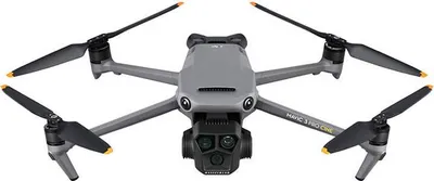 A drone is shown from a front-facing, slightly elevated angle against a white background.
