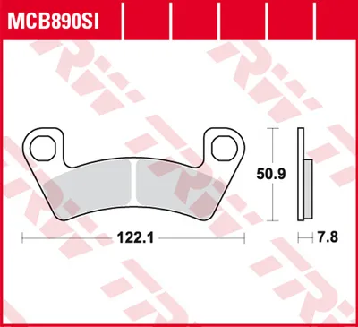 Produktbild von TRW Bremsbelagsatz MCB890SI Wildcat