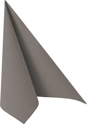 Produktbild von PAPSTAR Servietten 1/4-Falz, 40x40 cm grau, "ROYAL Collection" | Folie (20 Stück)