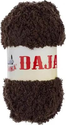 50g Kuschelgarn Daja Kuschelwolle Chenille Strickgarn braun