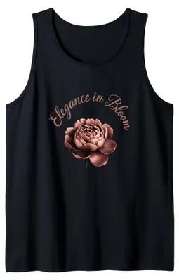 Immagine prodotto di Canotta con design artistico a tema floreale, elegante, con motivi di rose rosate per la festa di Pentecoste
