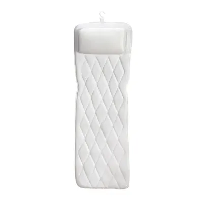 Produktbild von Badewannenkissen vollkörper stütze,Wannenkissen Kopfkissen mit 13 saugnäpfen, ergonomisches spa kissen, rutschfestes badekissen, waschbar
