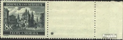 Produktbild von Briefmarken Böhmen und Mähren 1940 Mi 59LW mit Leerfeld postfrisch Kremsier