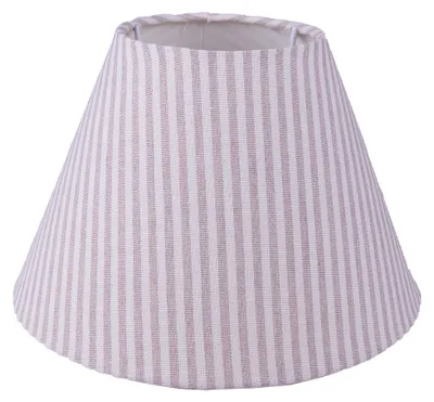 Immagine prodotto di Clayre & Eef Paralume Ø 23x15 cm Beige Bianco Cotone Strisce