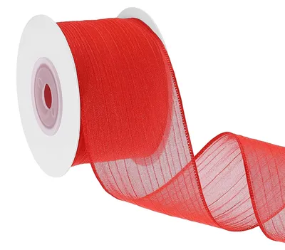 Productafbeelding van Omgoods - Metallic Draadlint voor Decoratie, 25 m (Rood)