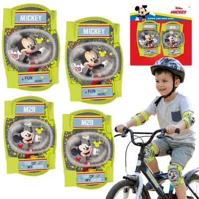 Produktbild von DISNEY Mickey Mouse Knie- und Ellbogenschützer für Kinder zum Radfahren, Rollerfahren und Inlineskaten