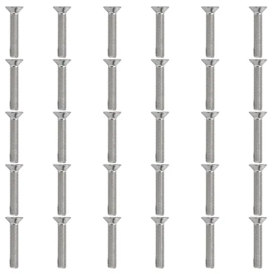 Produktbild von 30 Stück M10-Innensechskantschrauben, 10 mm, A2-Edelstahl, Senkkopf-Sechskantschrauben für Industriebefestigungen, M10 x 55