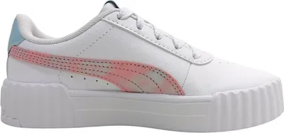 Imagen del producto de Zapatillas deportivas Puma Carina 3.0 Space Belle para niños, color blanco, estilo casual