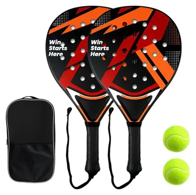 Produktbild von Padel-Schläger-Set mit 2 Schlägern, 2 Bällen und Tasche