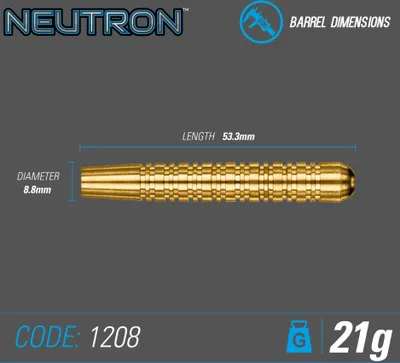 Produktbild von Winmau Dartpfeile Neutron Brass Steeldart 21 g