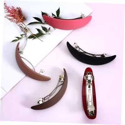 Produktbild von 5 Haarspangen für Damen und Mädchen, automatische französische Haarspangen, große Haarnadeln als Haarschmuck