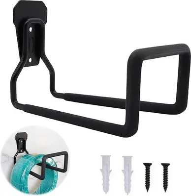 Produktbild von Gartenschlauchhalter, 2 Stück wandmontierbare Schlauchhalter, Gartenschlauchhalter für Wasserschlauch, Erweiterungskabel, Sauggaragentunnel