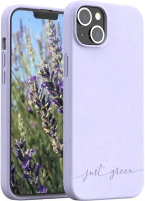 Obrázok produktu pre JUST GREEN, Natura Soft TPU ochranné puzdro pre iPhone 14 Plus, levanduľa