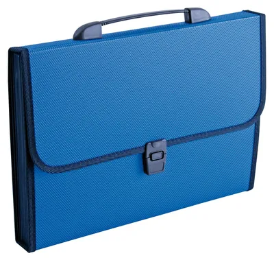 Image de Fächertasche DIN A4 12Fächer Polypropylen blau
