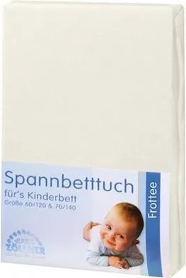 Produktbild von Julius Zöllner Spannbetttuch Frottee für Kinderbett 60 x