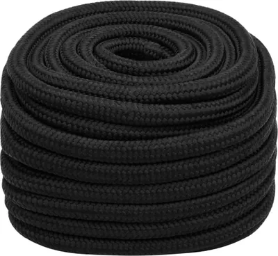 Image de vidaXL Corde de bateau noir 20 mm 50 m polypropylène