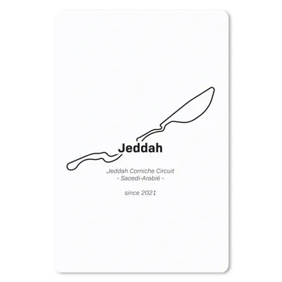 Produktbild von MuchoWow® Mauspad Mousepad Formel 1 - Rennstrecke - Jeddah 18x27 cm - Mousepads - Maus Mat - Pad - Mausunterlage