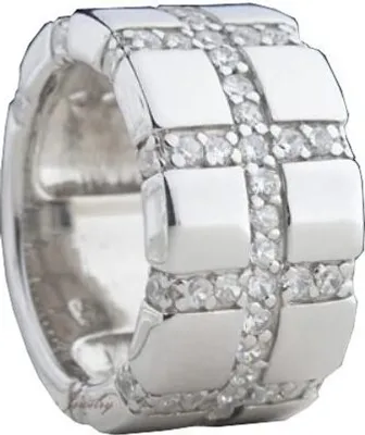 Produktbild von Karisma Damen Silber 925 Ring Rhodiniert Gefasste Zirkonia Steine Schwarz - ESR100349