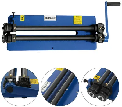 Obrázek produktu pro 18palcový kulatý ohýbací stroj Beading Machine Ohýbací stroj Round Bending Machine 2 válce 460mm Blue Bending Machine For Flat Steel Flexible Shaper