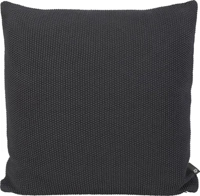 Produktbild von Pichler Baumwollgestrick uni Kissenhülle 2er Set 50 x 50 cm LOLA Rechteck grau