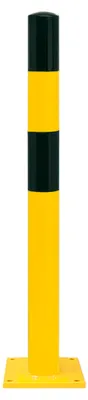 Produktbild von Moravia Rammschutz-Poller S Stahl schwarz/gelb 90 x 1200 mm zum Aufdübeln