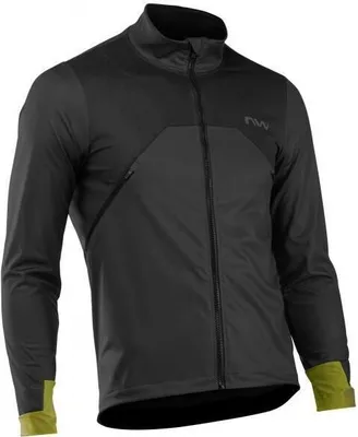 Zdjęcie produktu dla Kurtka męska Northwave Extreme 2, czarna z fluorescencyjnym żółtym akcentem, rozmiar M 89221060-04-M