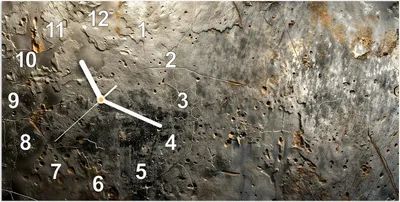 Produktbild von Wanduhr aus Glas mit Motiv Abstrakte Oberfläche- 60 x 30 cm - inkl. Aufhängesystem