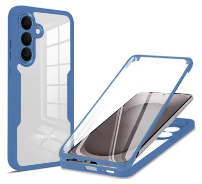 Produktbild von 360° Grad Hülle für Samsung Galaxy S26 vollschutz mit Integriertem Displayschutz Blau