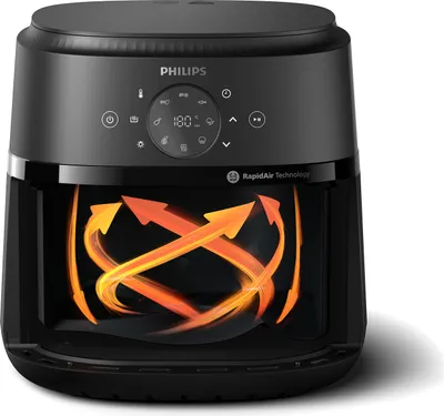 Produktbild von Philips 2000 Series Heißluftfritteuse NA231/00,1700 W, 6,2l - Schwarz