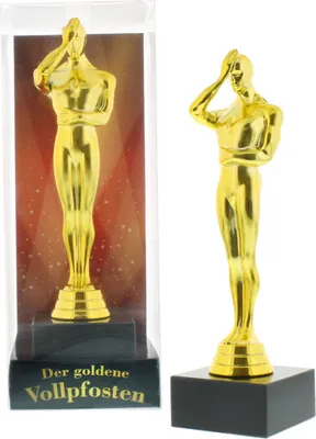 Der goldene Vollpfosten Figur