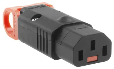 Image de ACT C13 IEC Lock+ Connecteur recâblé noir, PA130100BK (SFO65)