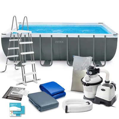 Produktbild von Rahmen-Gartenpool 549 x 274 x 132 cm 12-in-1 INTEX 26356
